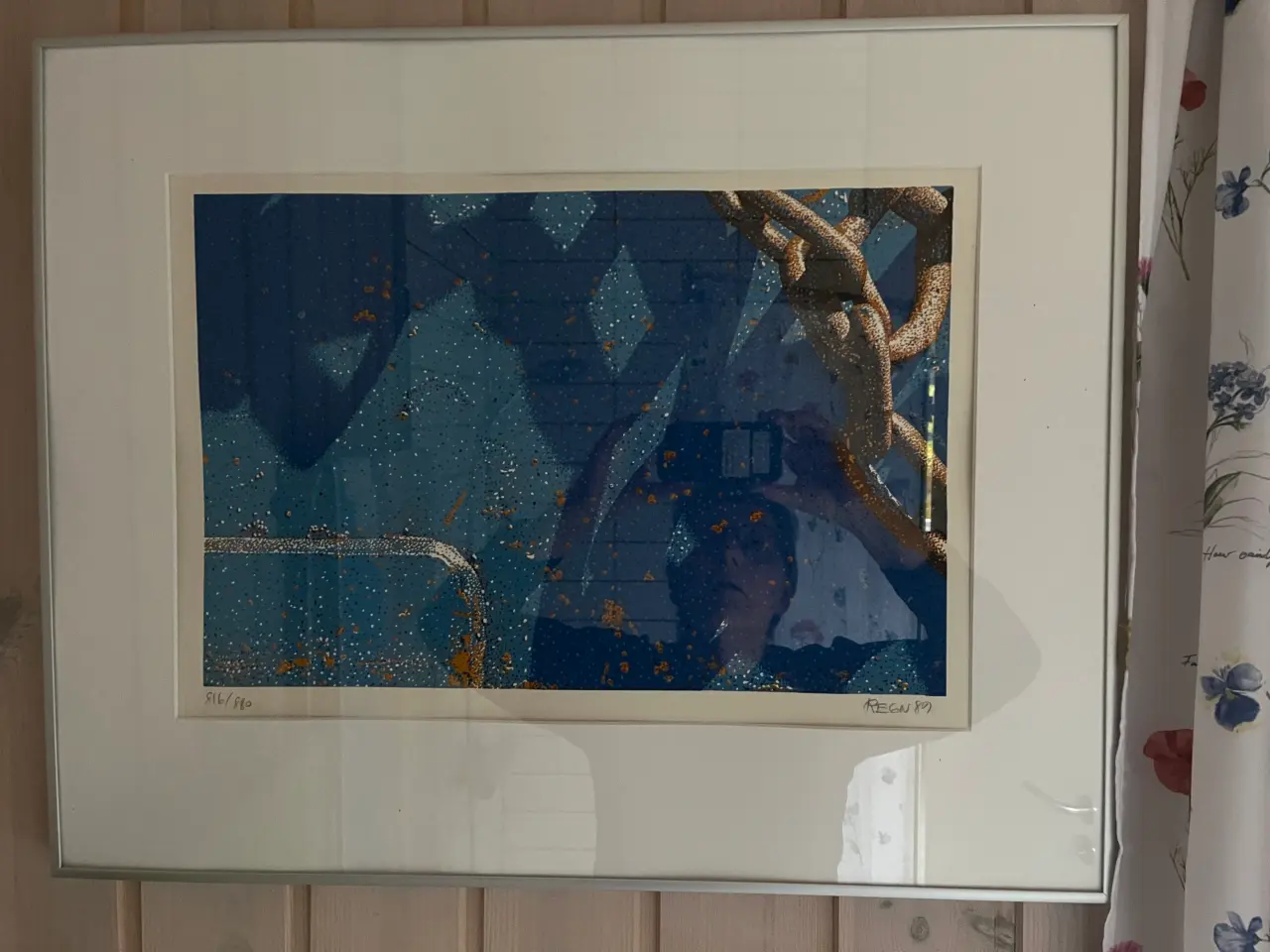 Billede 1 - Bjarke Regn Svendsen, Litografi, aluramme. Giv bud