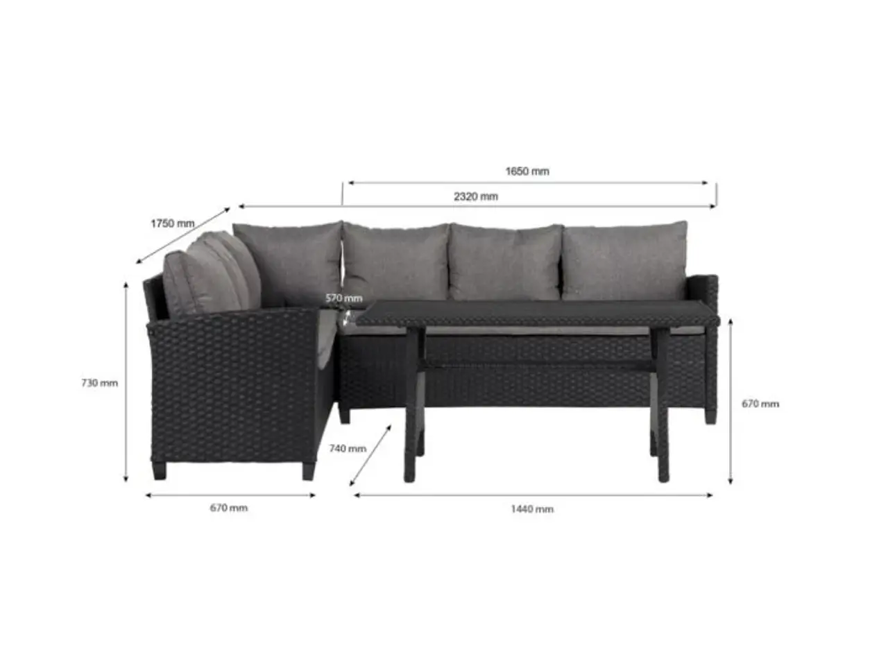 Billede 4 - Sunfun Daisy Loungesæt