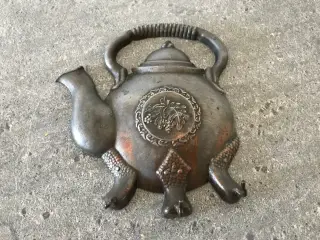 Vintage tekande / tepotte kobber knage