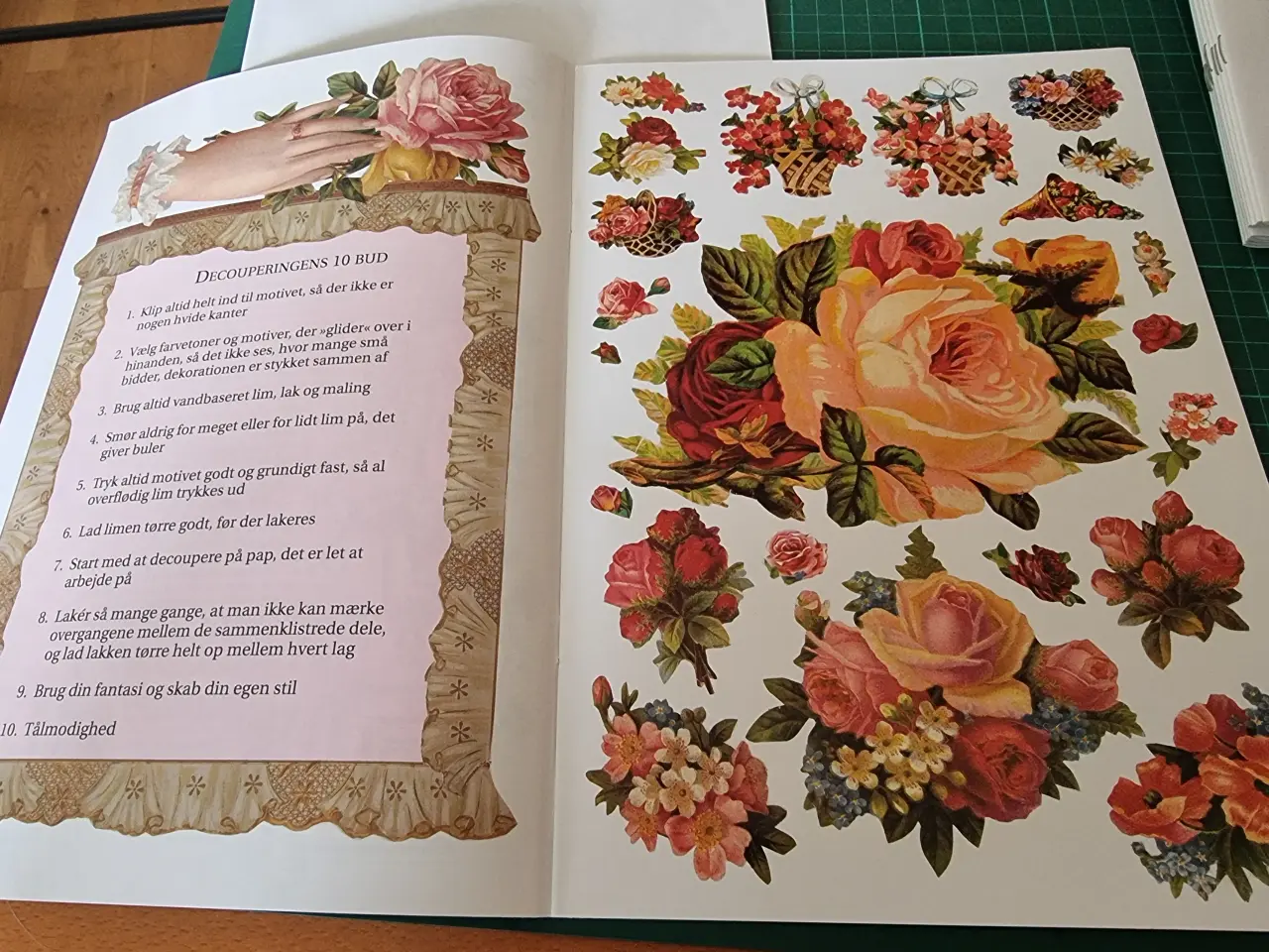 Billede 5 - Decoupage motiver Engle - Blomster