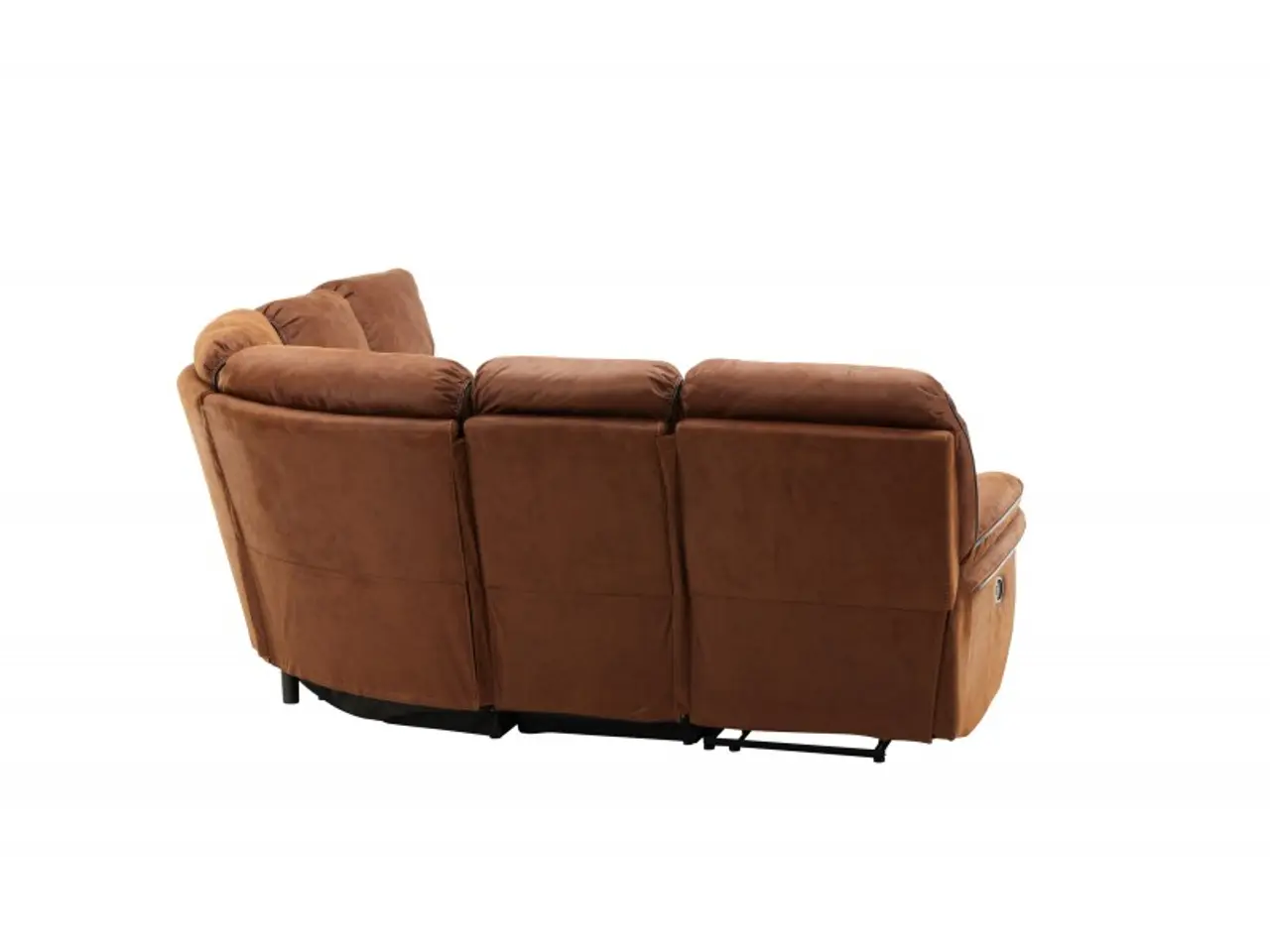 Billede 12 - Christopher Recliner hjørnesofa - Cognac - Ruskindsblød mikrofiber