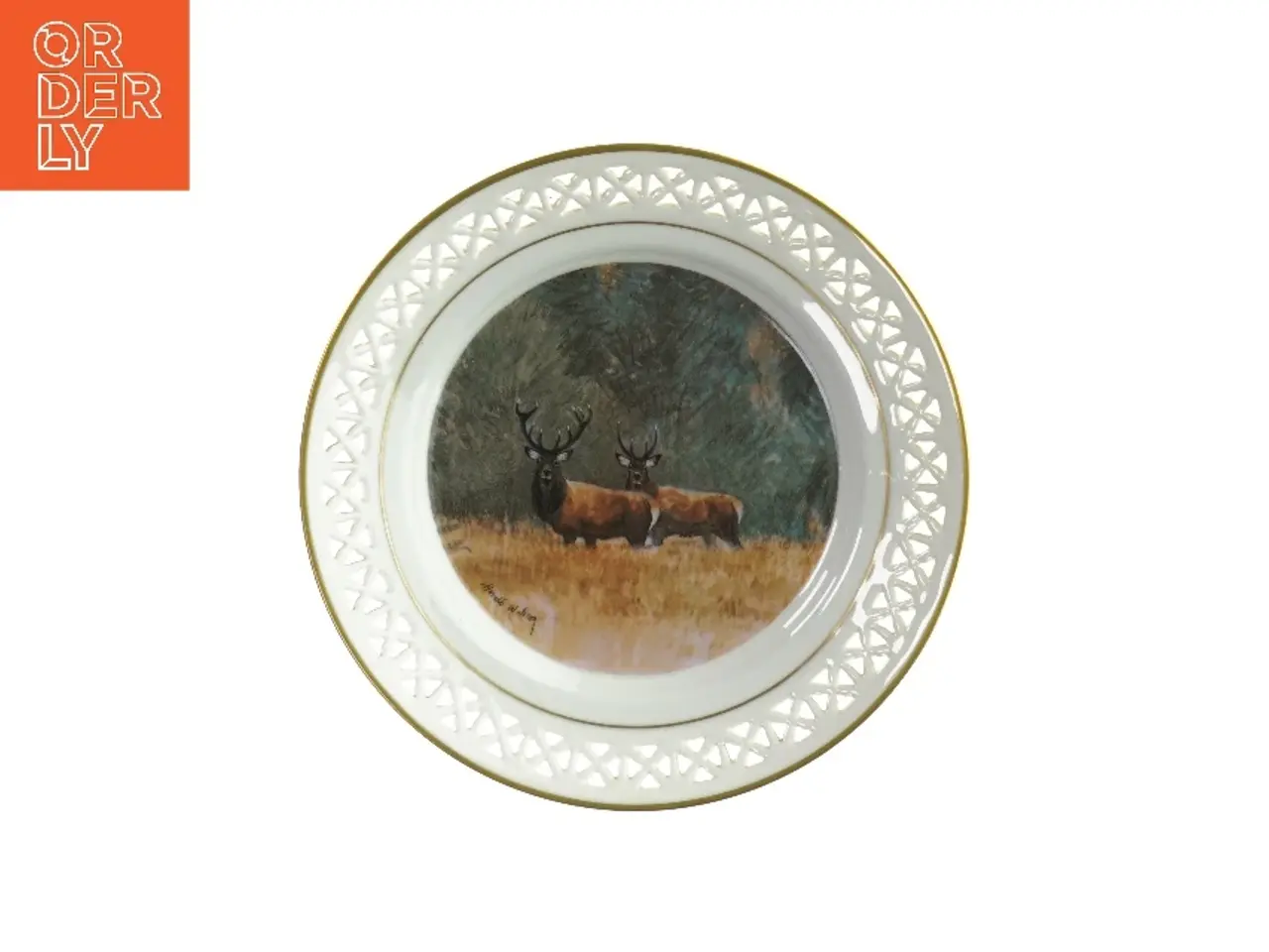 Billede 1 - Tallerken med dyreprint fra B&G (str. Ø:22cm)