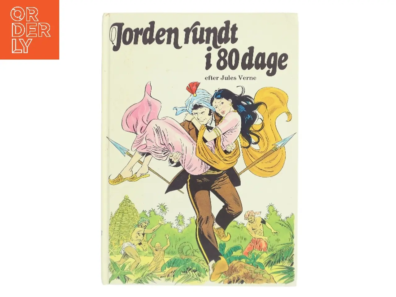 Billede 1 - Jorden rundt i 80 dage af Jules Verne (Bog)