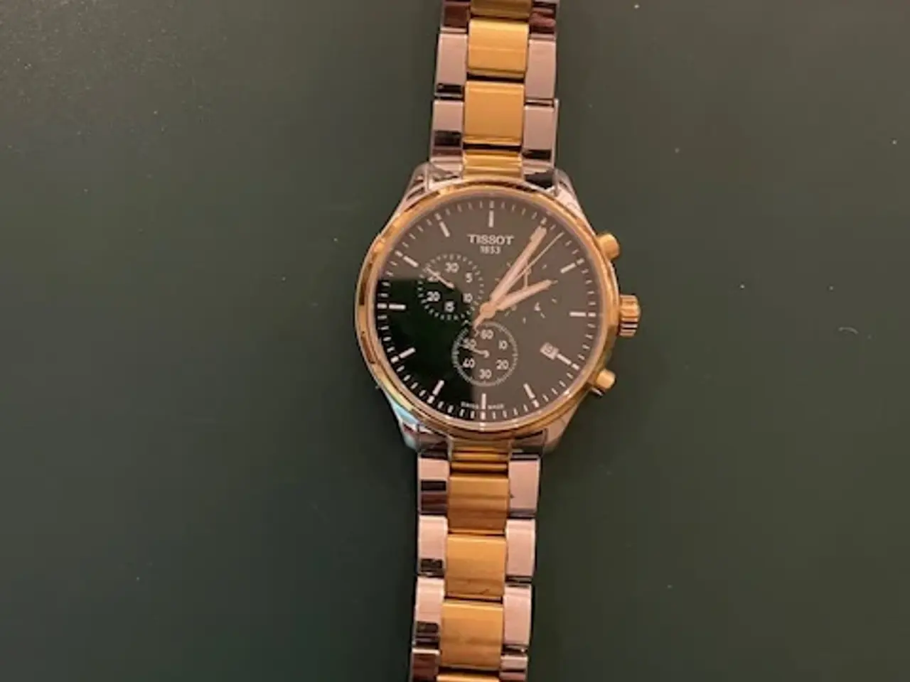 Billede 2 - Flot Tissot ur med grøn antik skive Nr 16617220910