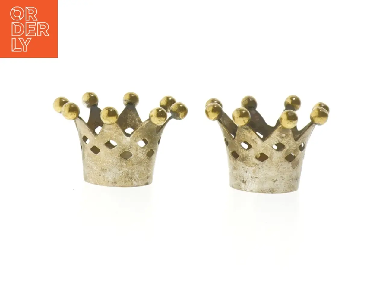 Billede 1 - Messinglysestager fra Kgs Lyngby (str. 8 cm)