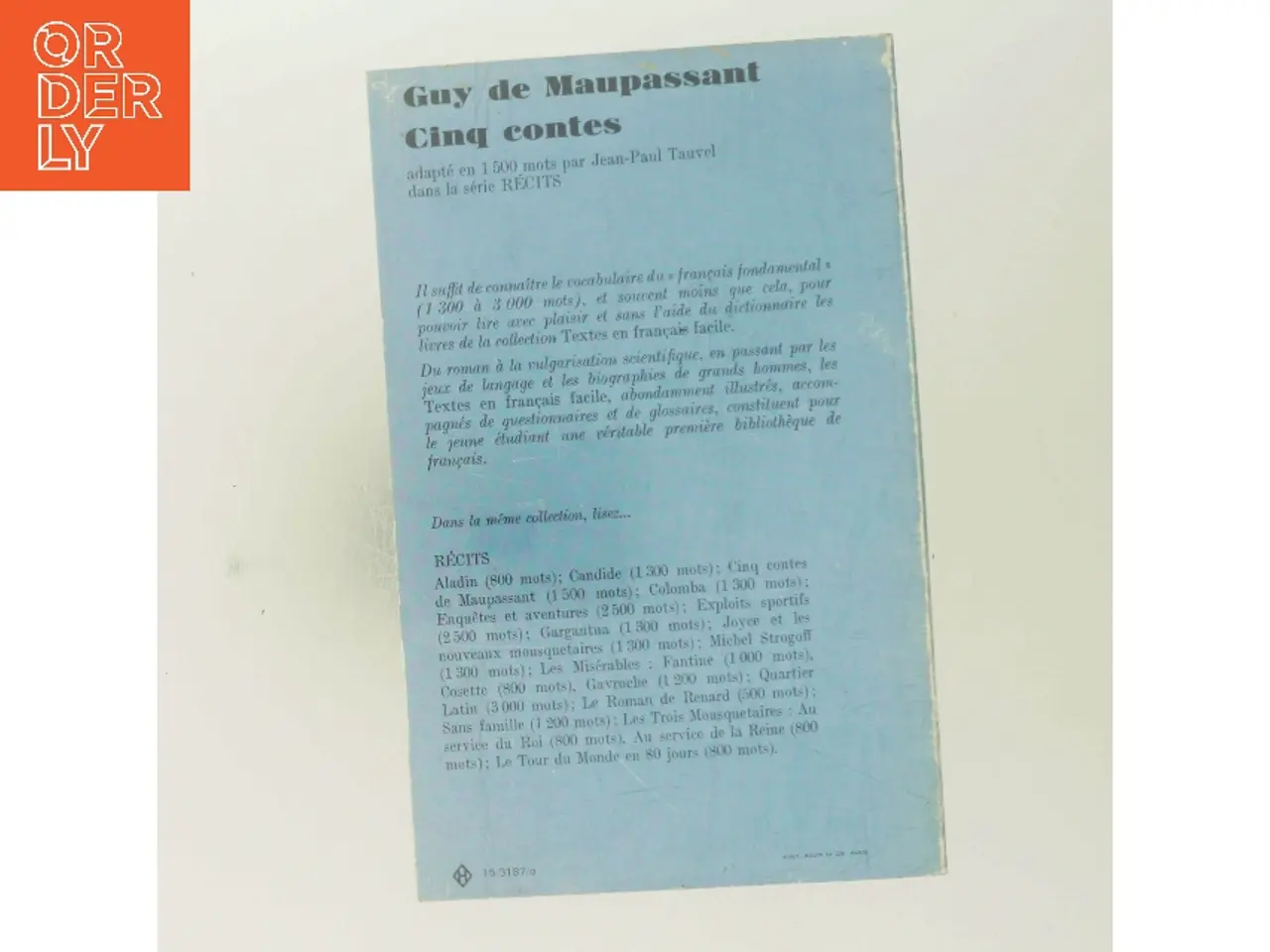 Billede 3 - Cinq contes (Bog)