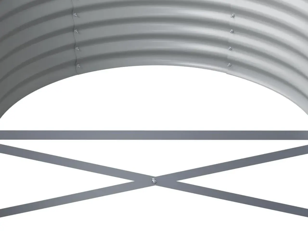 Billede 5 - Plantekasse 224x80x36 cm galvaniseret stål antracitgrå