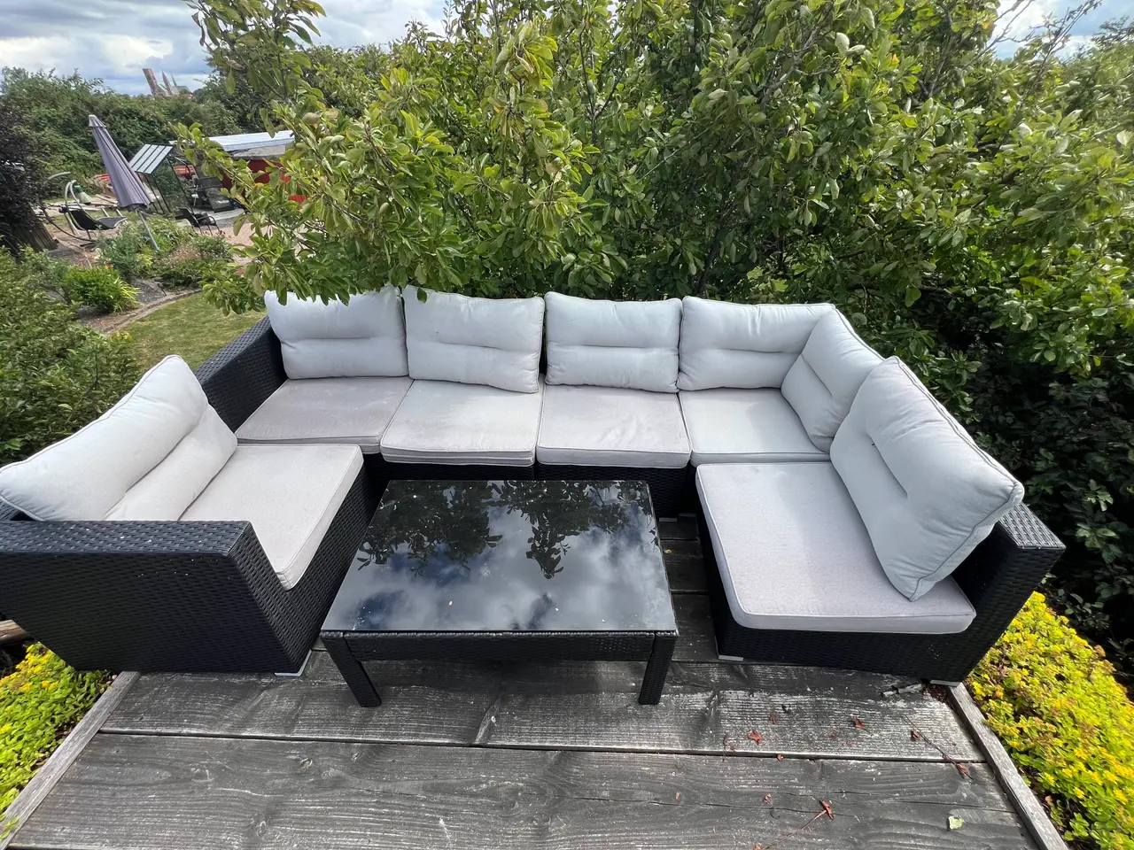 Billede 1 - Hjørnesofa med bord