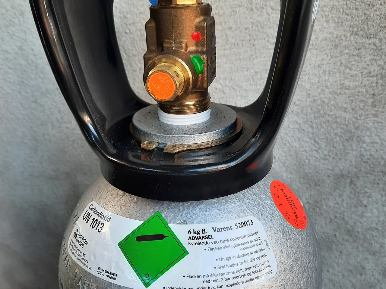 Billede 2 - Ny Fuld 6 kg Co2 Ejerflaske, Yara /NipponGases