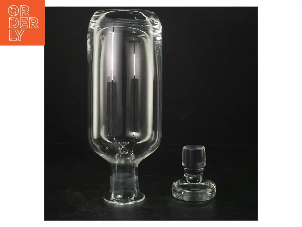 Billede 2 - Glaskaraffel med prop (str. 29 cm)