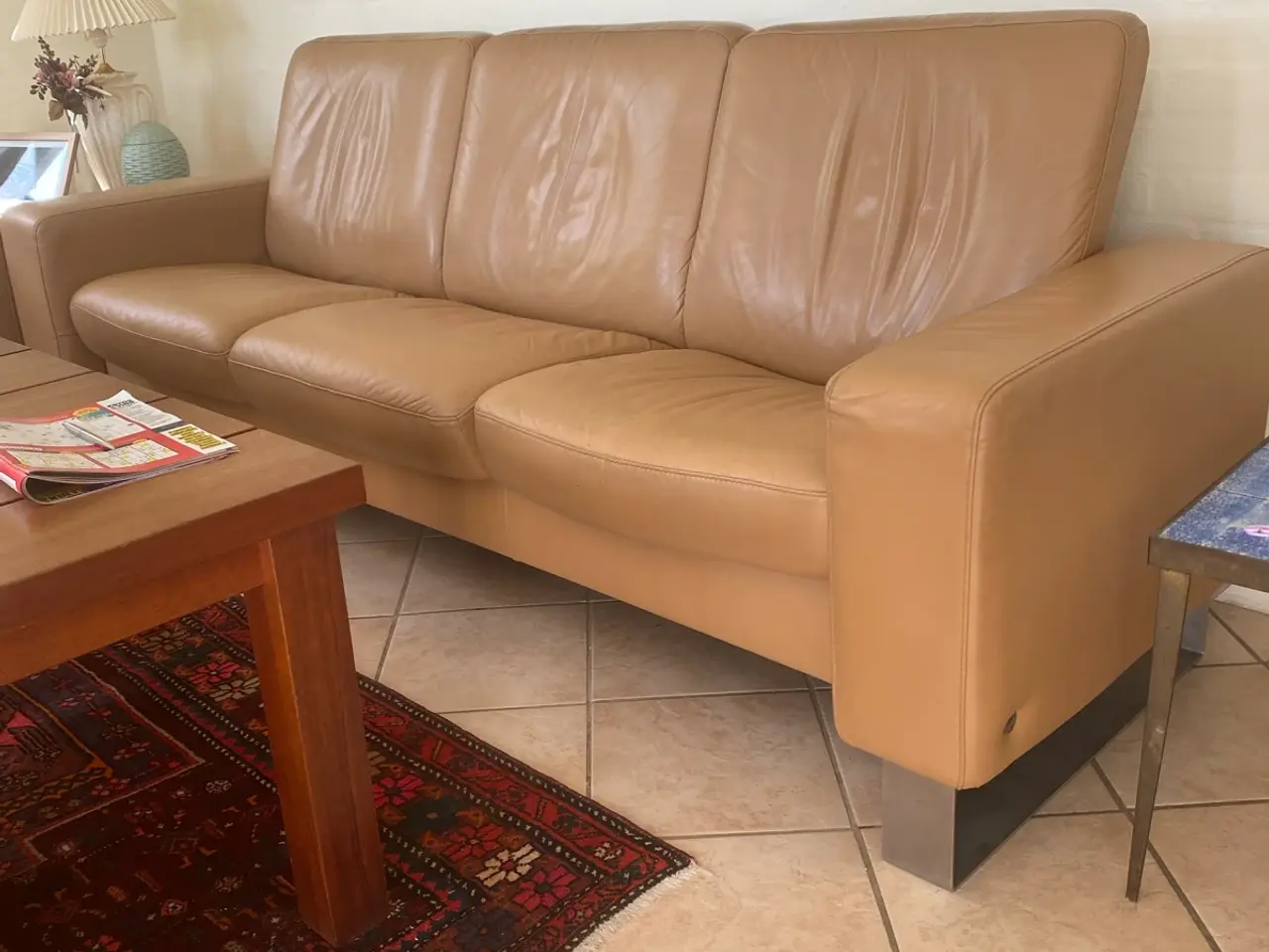Billede 3 - 2 og 3 personers Stressles sofaer i læder.