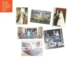 Sæt af postkort fra Danmark royale familie (str. 6 stk cm)