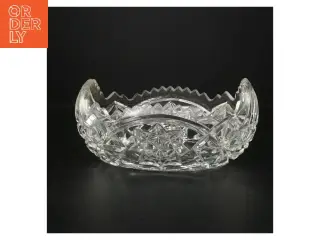 Glasfad med mønster (str. Ø 15xØ 23x 10 cm)