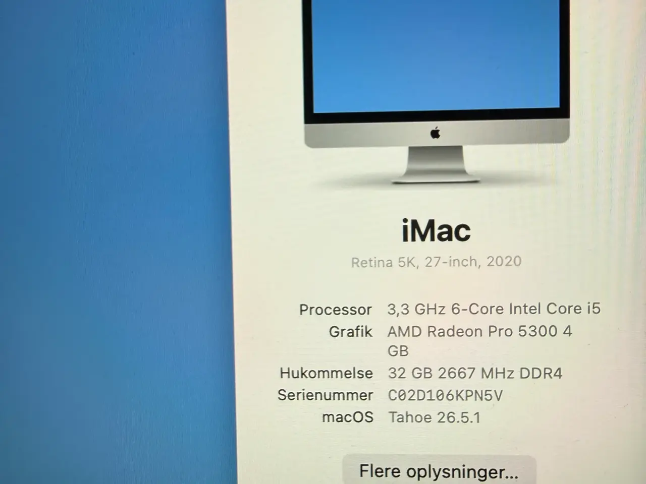Billede 4 - iMac Retina 5k 27 tommer, 2020