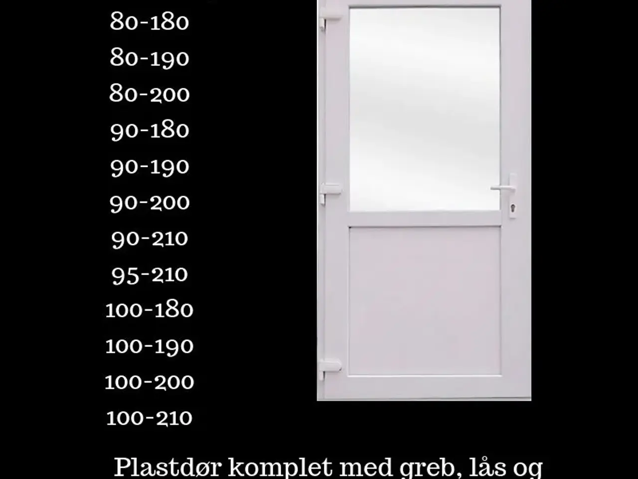 Billede 3 - Plast dør H 210