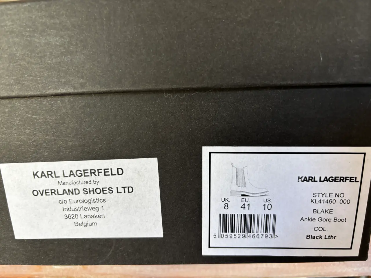 Billede 2 - Kort læderstøvler fra Karl Lagerfeld.