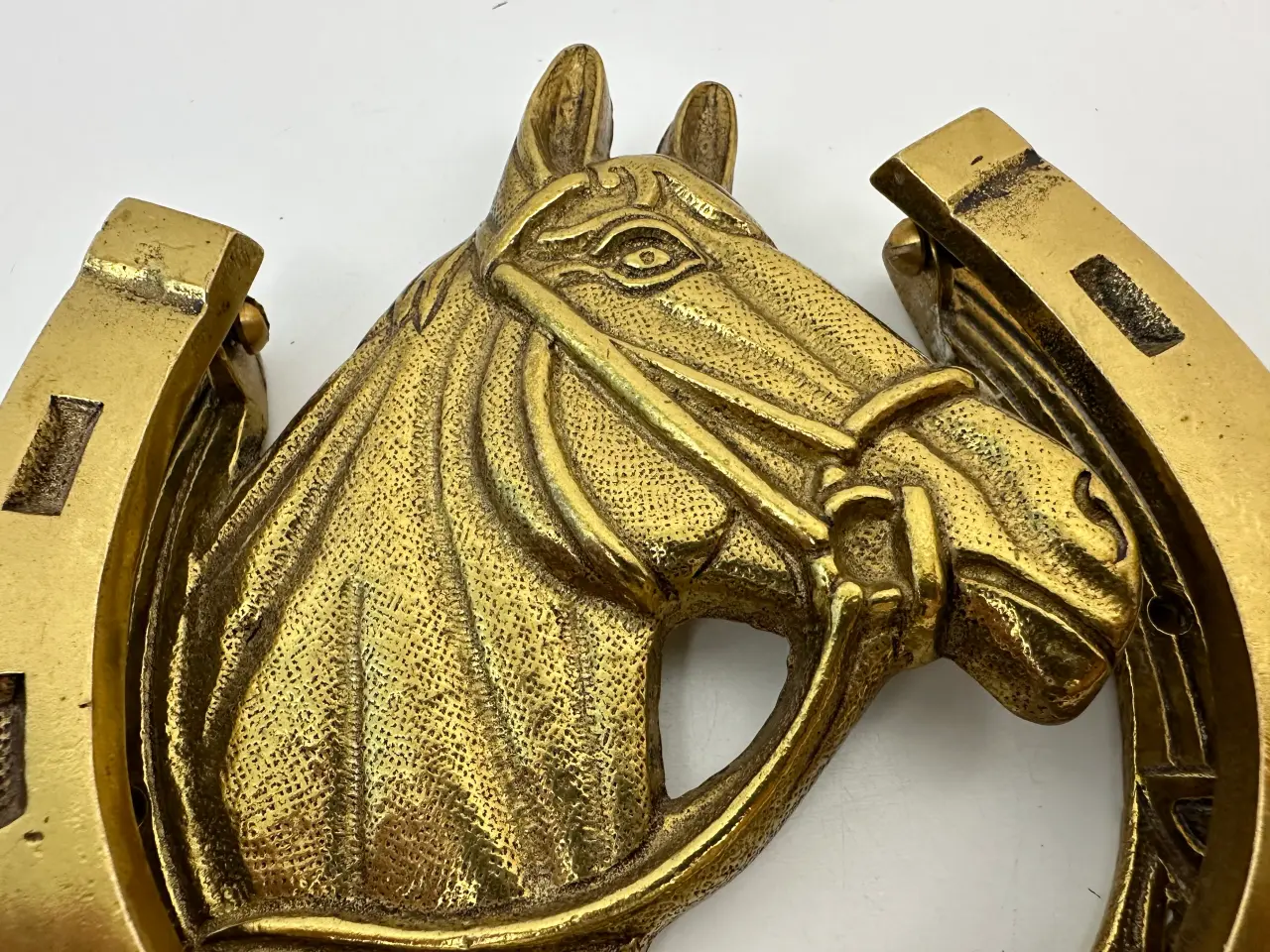 Billede 3 - Vintage dørhammer i messing (hest)
