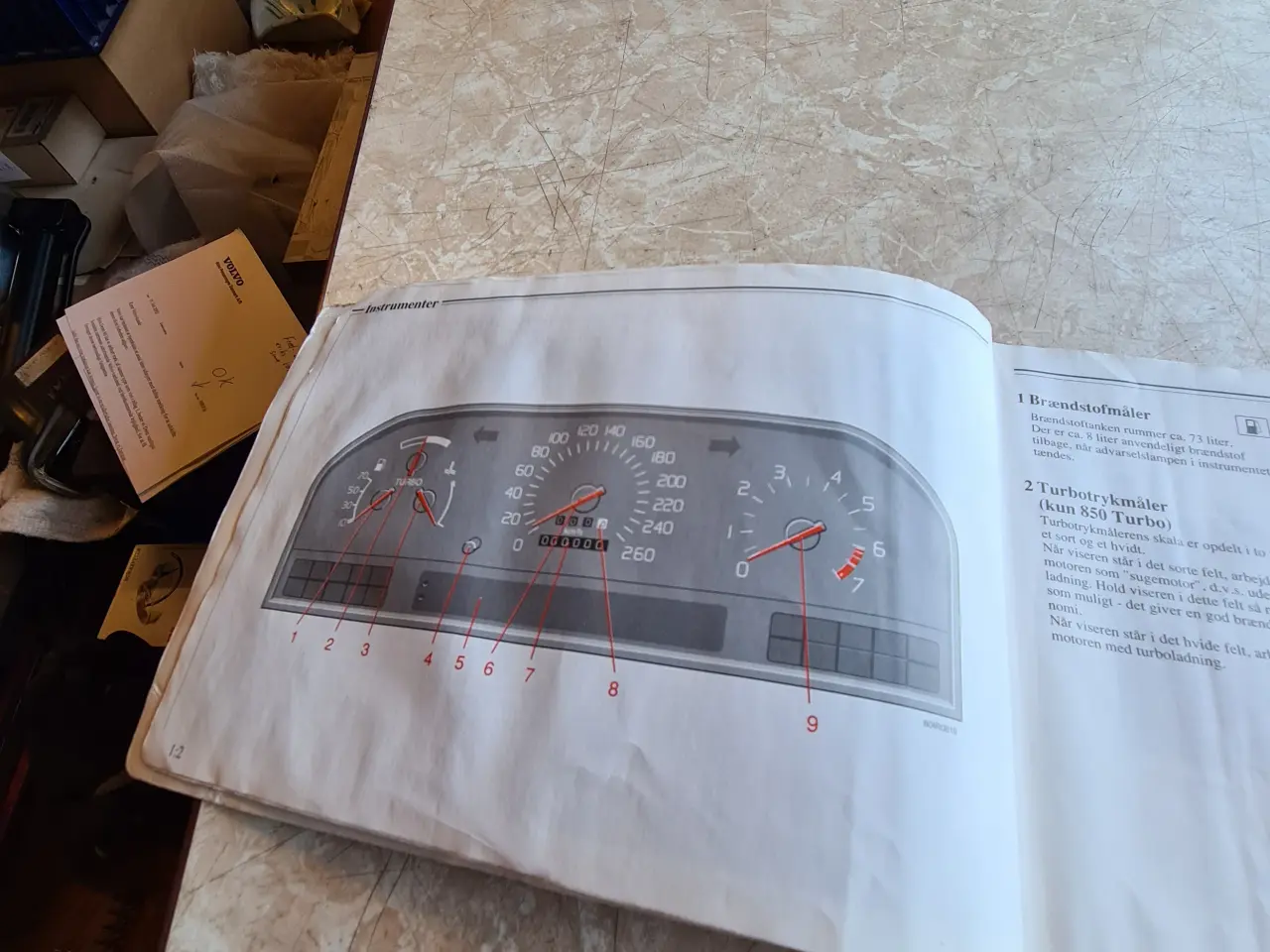 Billede 2 - Brugt instruktions bog Volvo 850