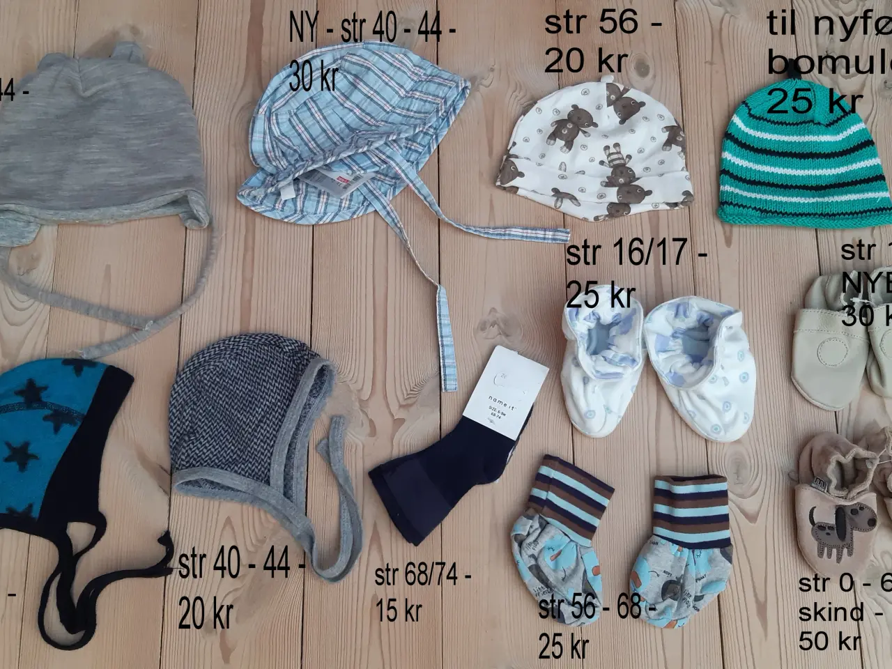 Billede 3 - STR nyfødt - str 74 - ULDBODY, huer mm - se fotos
