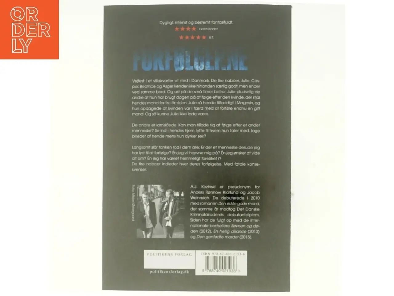 Billede 3 - Forfølgeren af A. J. Kazinski (Bog)