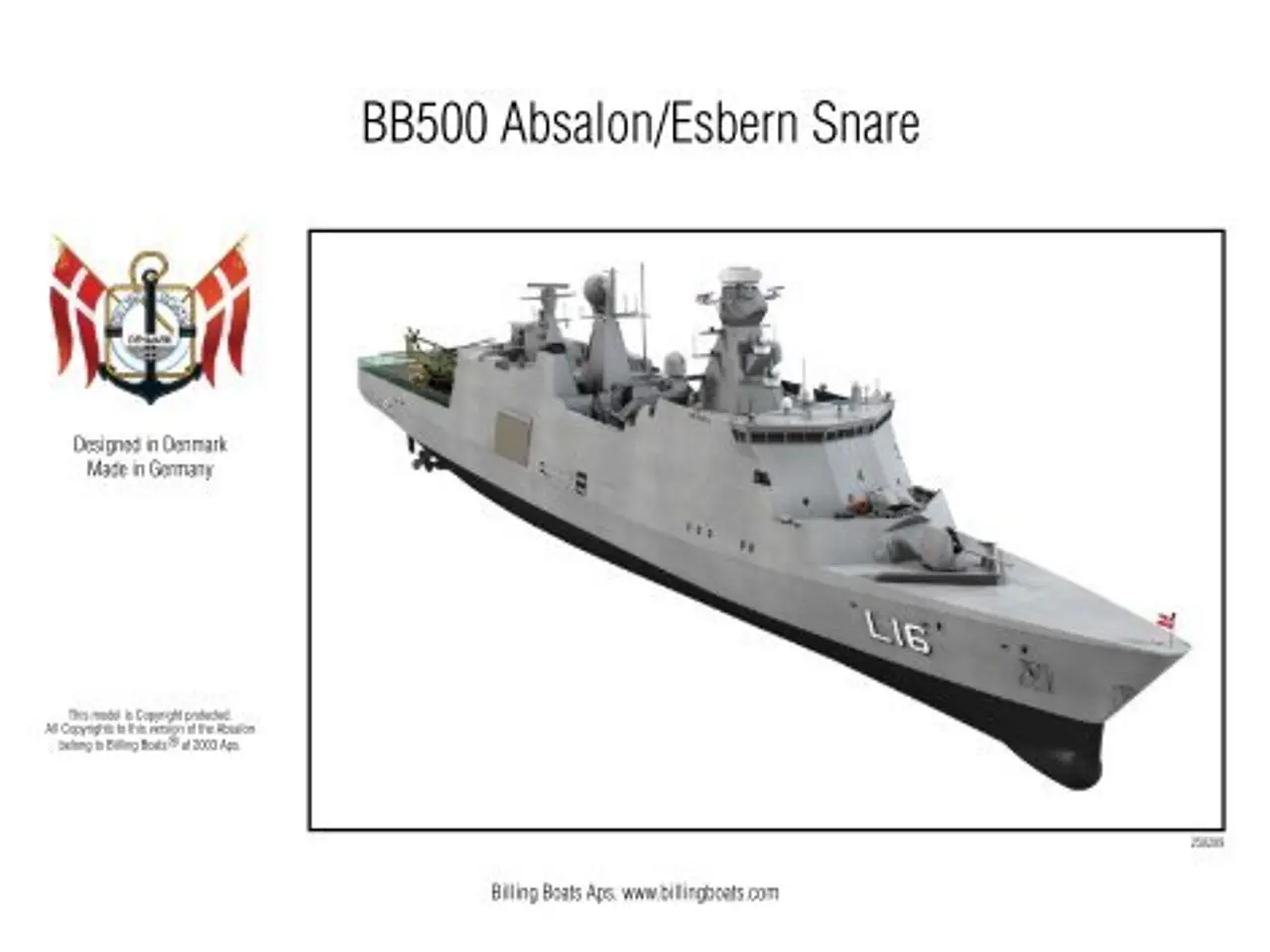 Billede 1 - BB500 Absalon Esbern Snare Militærskib Model