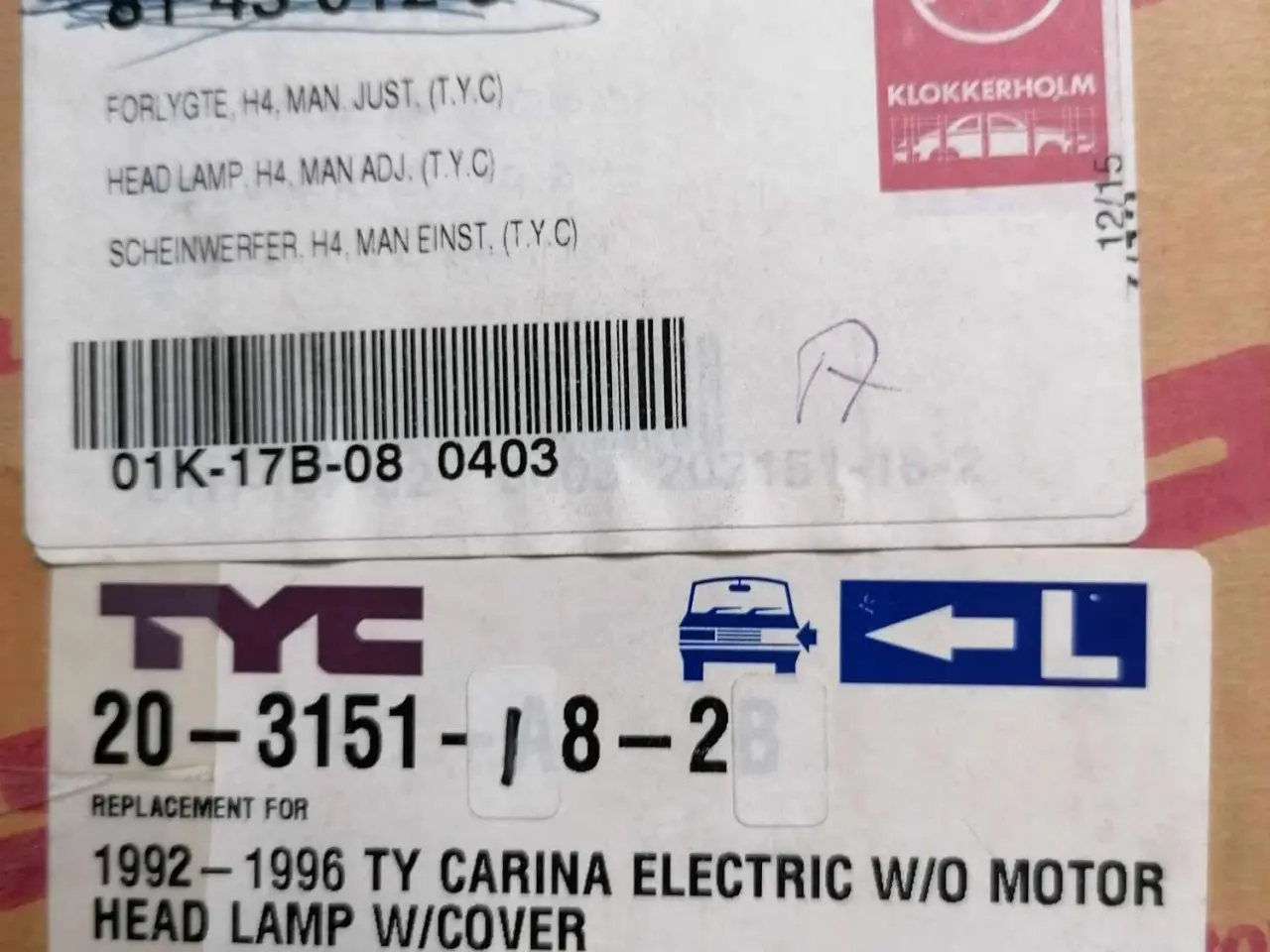 Billede 8 - Toyota Carina E nye og brugte dele
