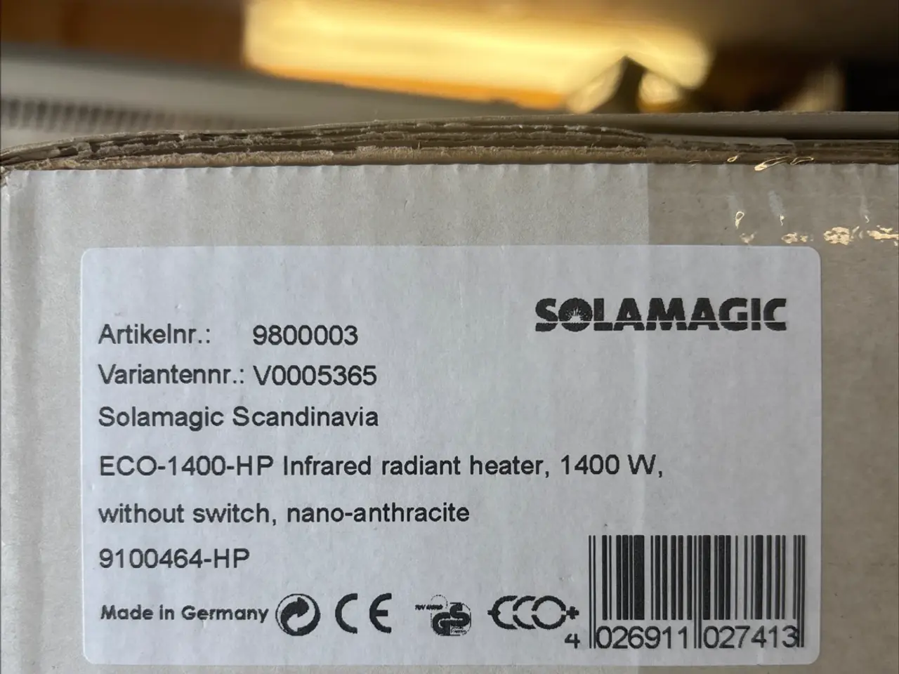 Billede 1 - Terrasse varmer Solamagic