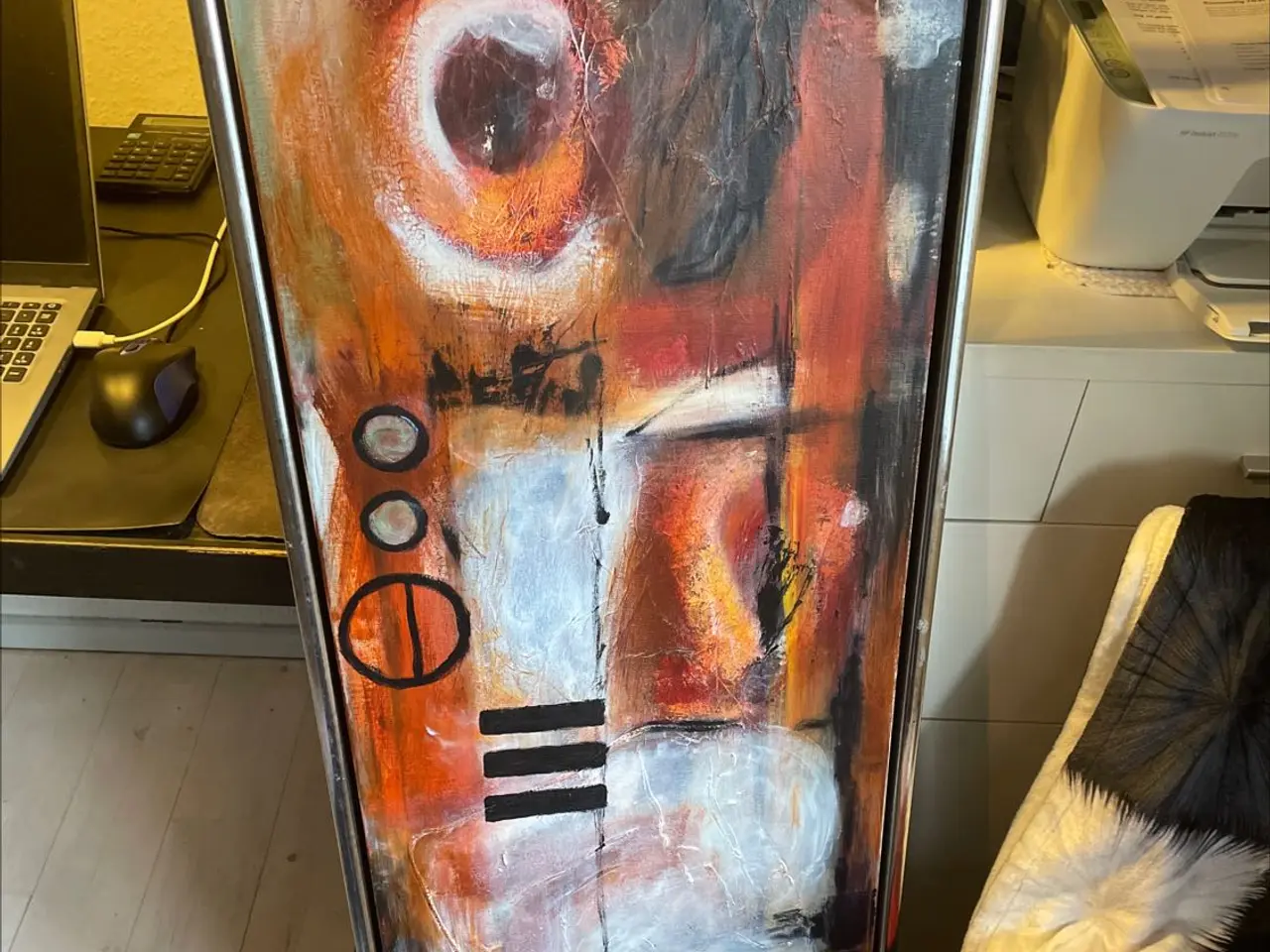 Billede 1 - 2stk oliemalerier 124x 45 ( olie på lærred !!
