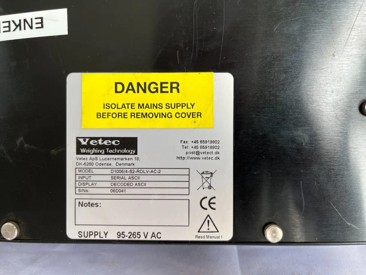 Billede 12 - Vetec D1006/4-S2-RDLV-AC-2 Large LED Display ASCII