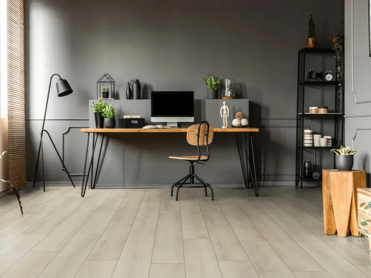 Billede 2 - Laminmat gulv Eg Beige