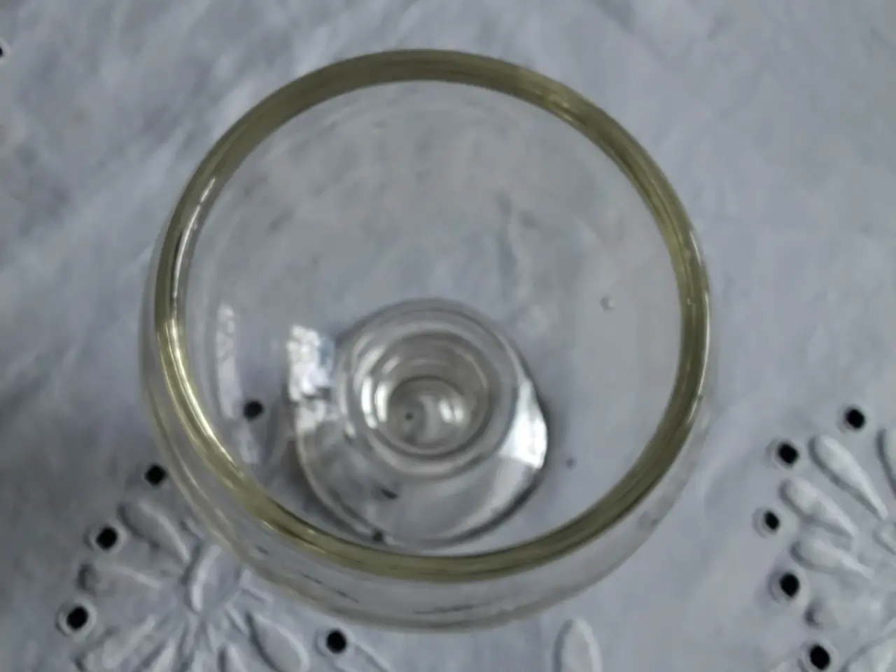 Billede 3 - Stor retro glasopsats / kæmpe kroglas ca 19 cm høj