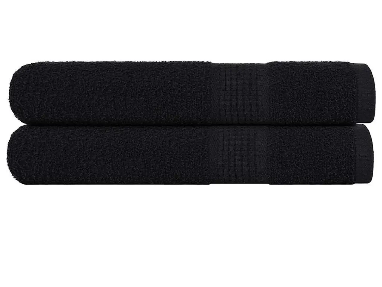 Billede 2 - Håndklæder FROGN - 2 stk. sort 100×200 cm, 360 gsm