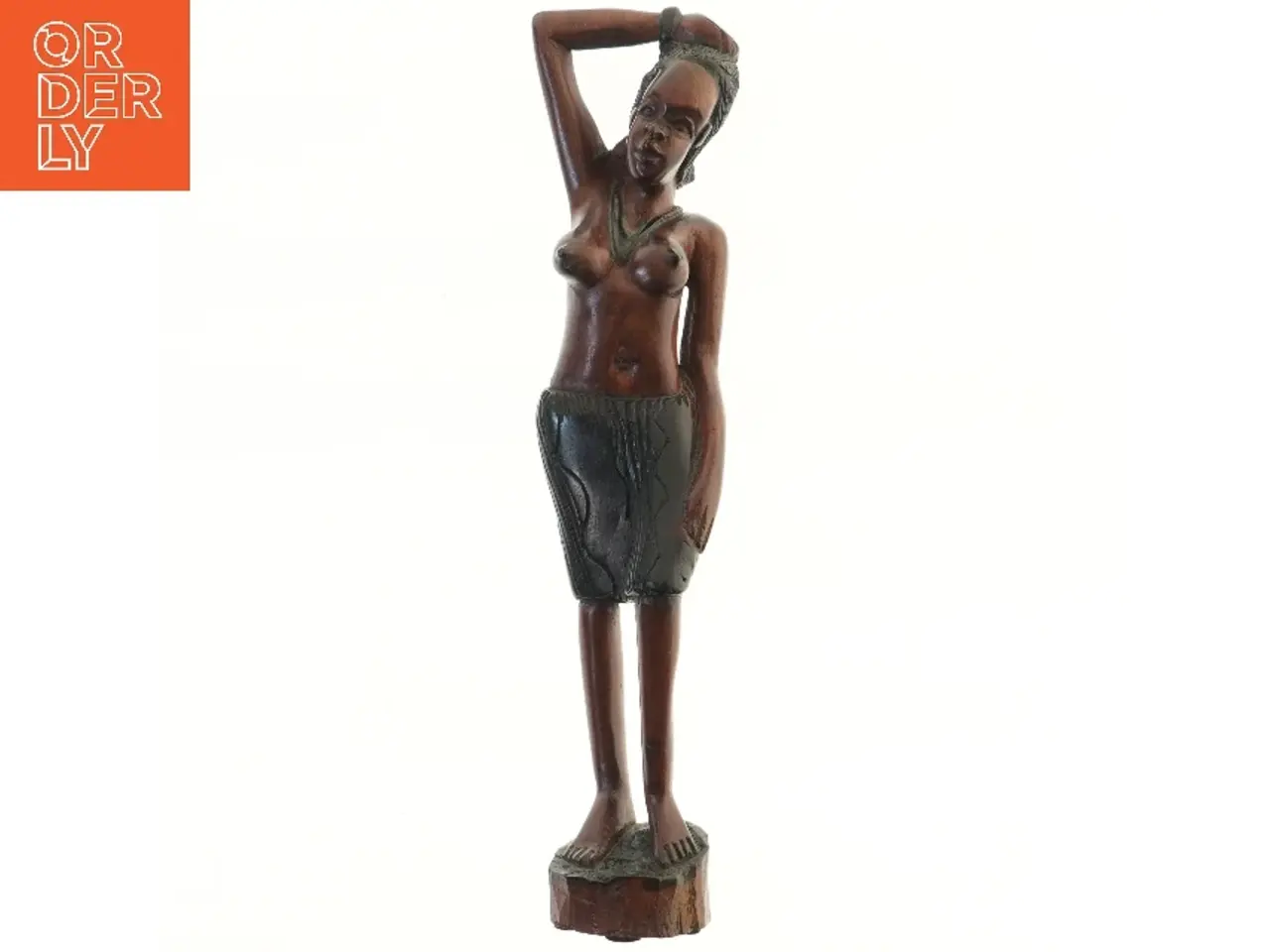 Billede 1 - Træfigur af kvinde (str. 53 cm)