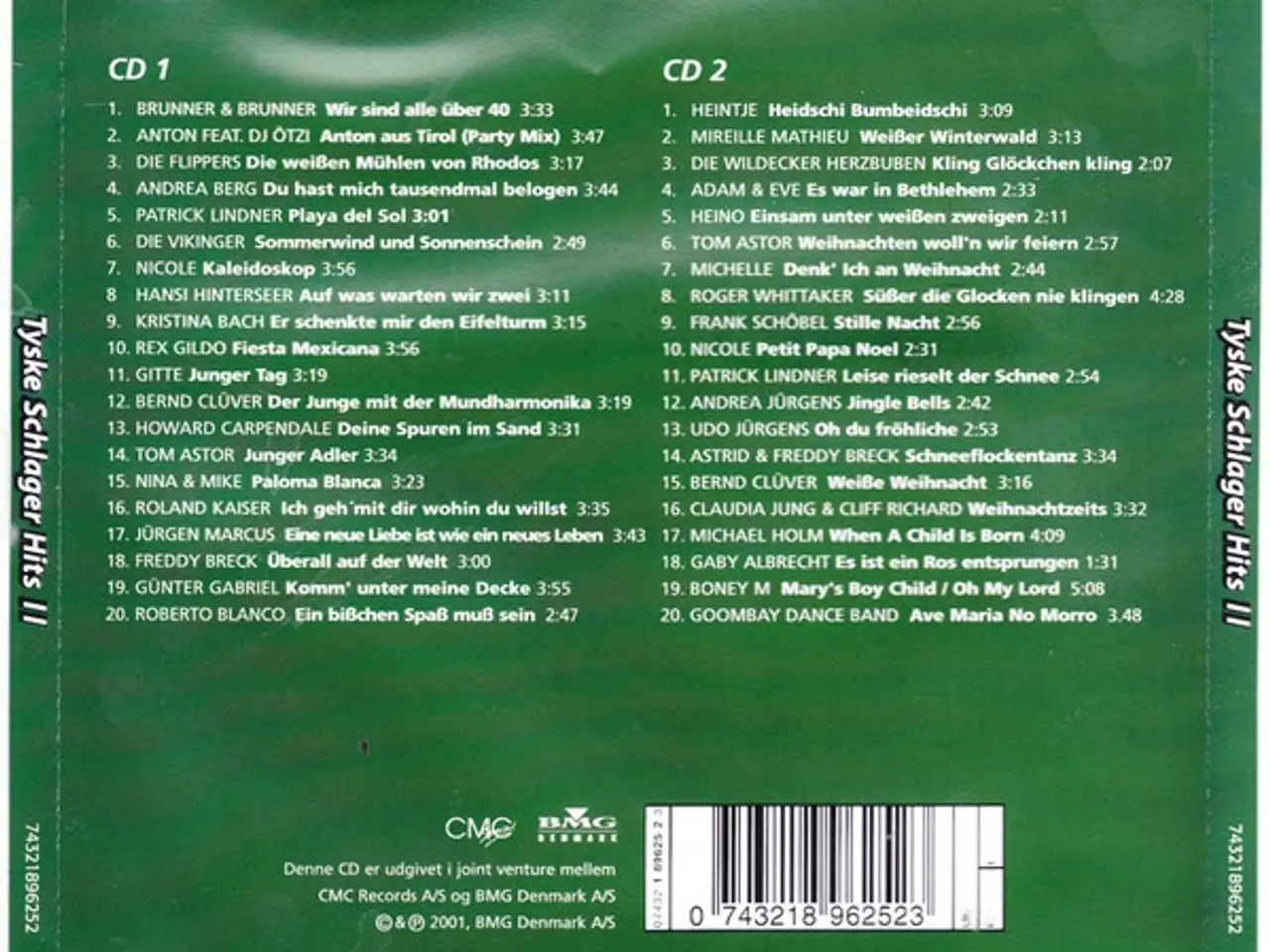 Billede 2 - Diverse kunstnere – Tyske Schlager Hits 2 – 2CD