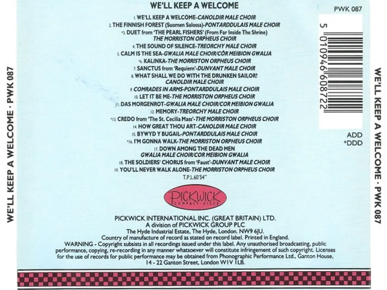 Billede 2 - Diverse kunstnere – We'll Keep A Welcome – CD