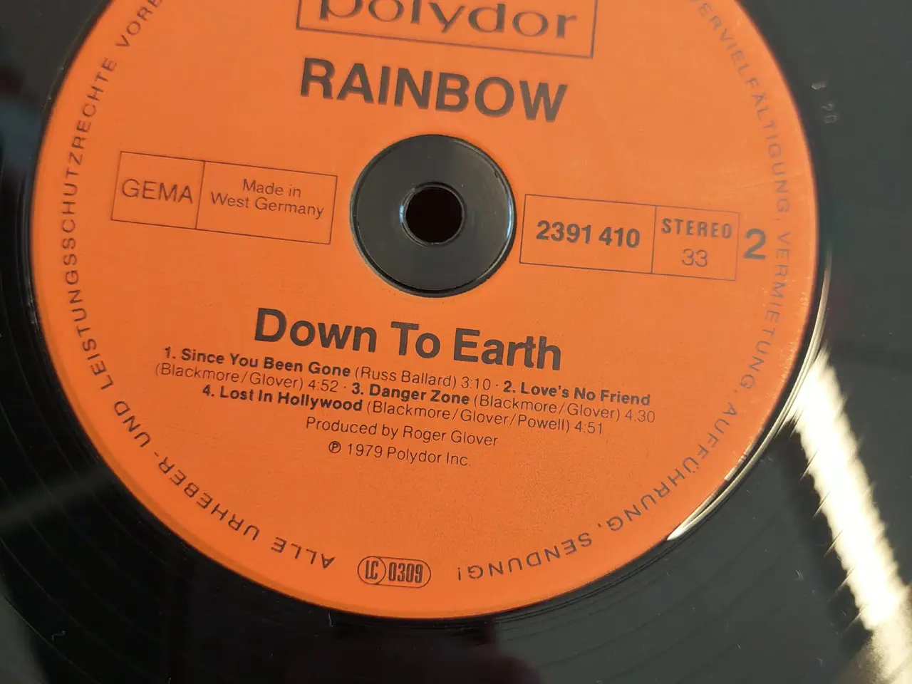 Billede 3 - Vinyl/Lp plade ”Down To Earth" af det britiskerock