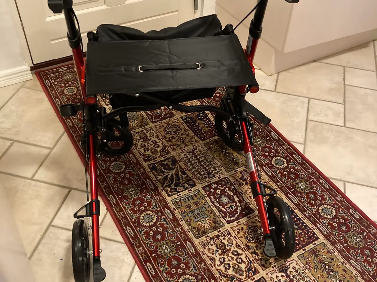 Billede 3 - Rollator - HF150 metal rød