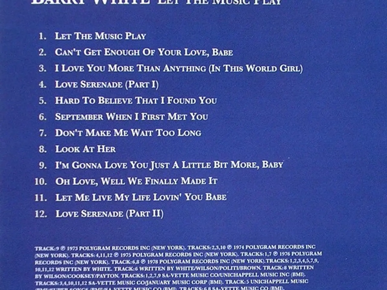 Billede 6 - Barry White – Let The Music Play – CD