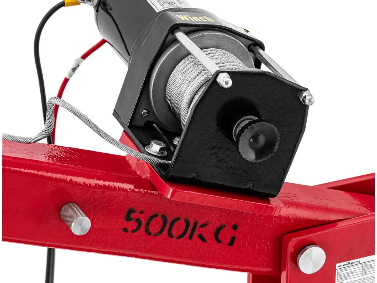 Billede 2 - Ladkran med 12V stålkabel – 800 kg – 360°
