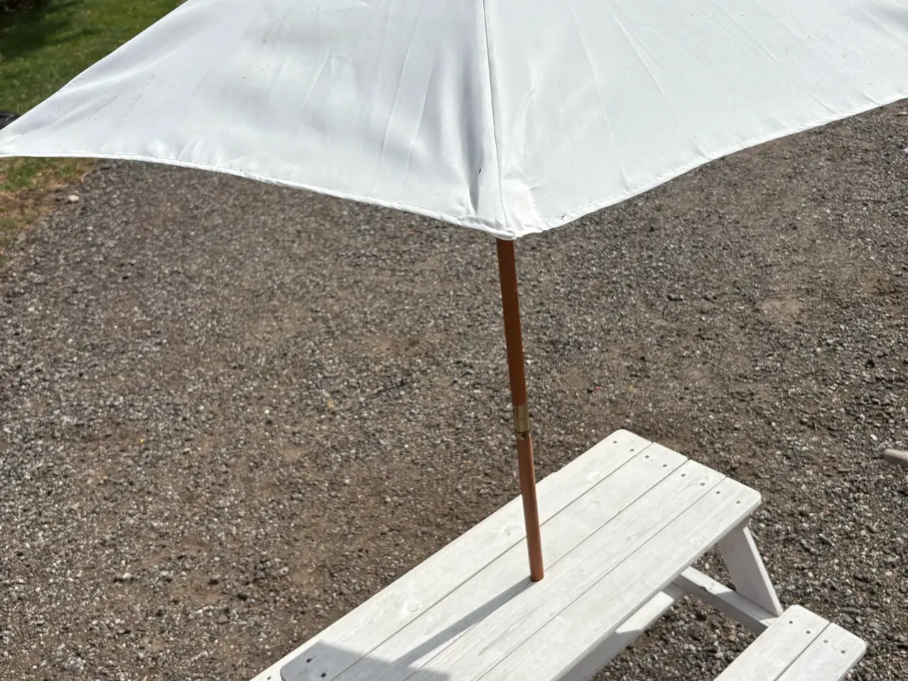 Billede 3 - Børne bænk/bord med parasol