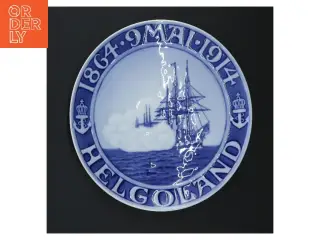 Dekorativ tallerken Helgoland fra Royal Copenhagen (str. Ø 20,5 cm)