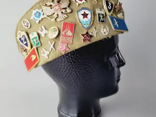 ⭐️· Unik Sovjetisk Pilotka Kasket (USSR) m. Pins