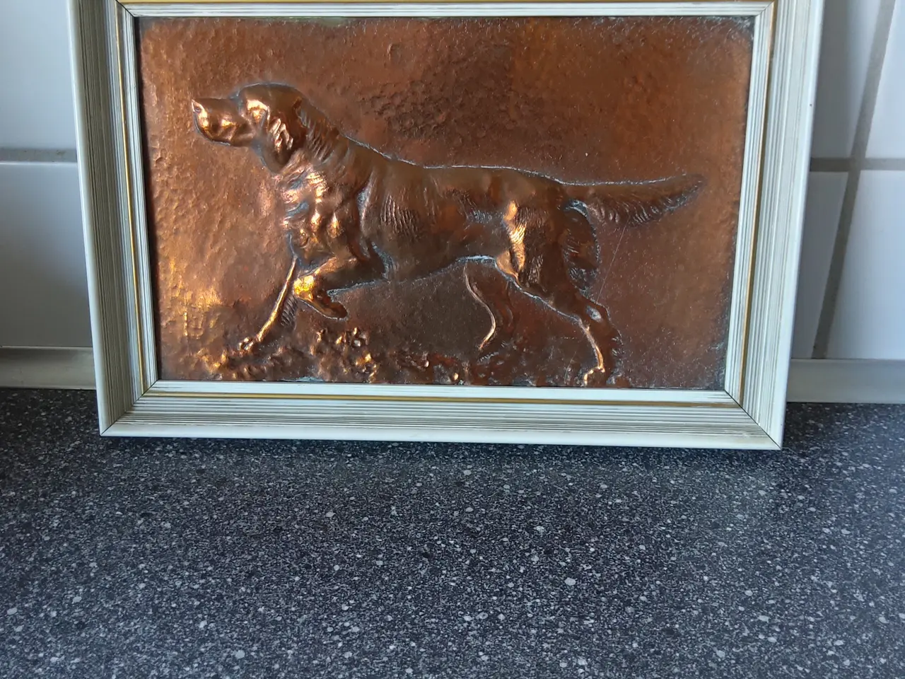 Billede 2 - Kobberplatter / Kobberstik med hund 