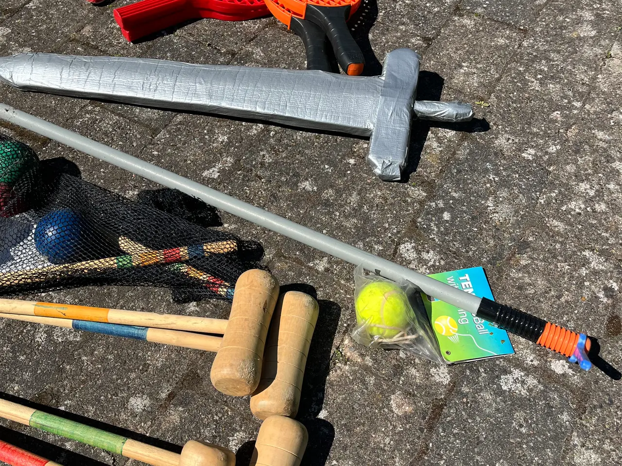 Billede 3 - Stangtennis, badminton, kroket mm.