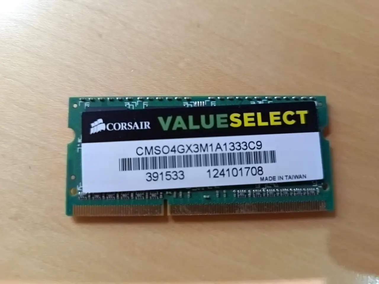 Billede 1 - Corsair 4GB DDR3 SO-DIMM ram