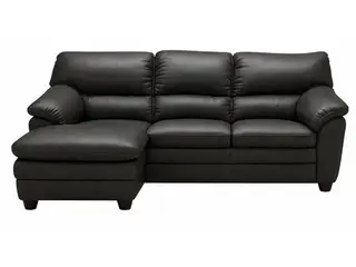 Hjort Knudsen Tilst læder chaiselongsofa- Venstrevendt