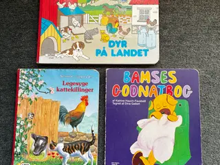 Bamses godnatbog og dyrebøger til børn