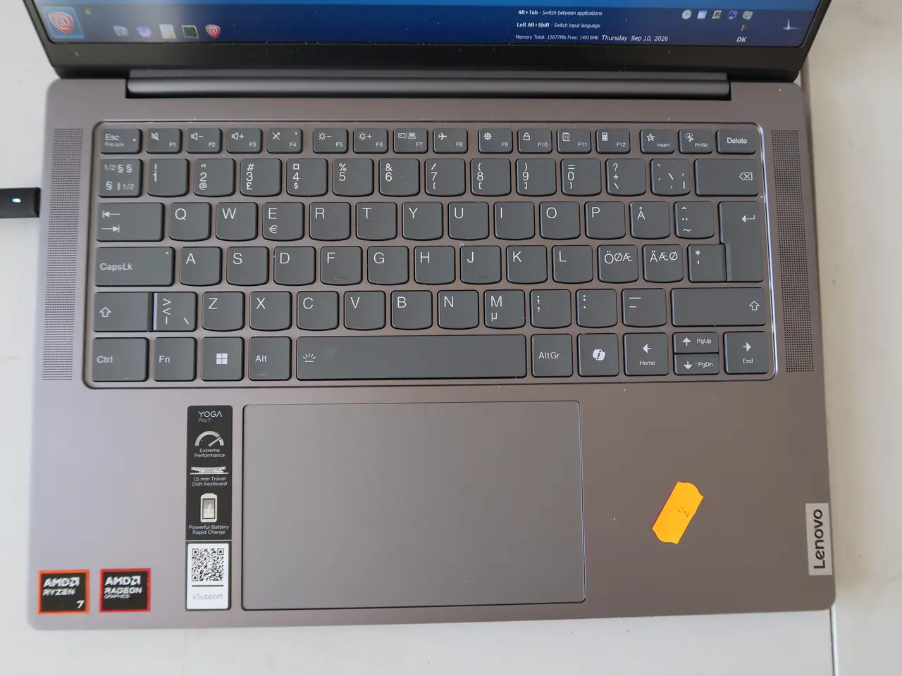 Billede 2 - Bærbar computer LENOVO YOGA Pro 7