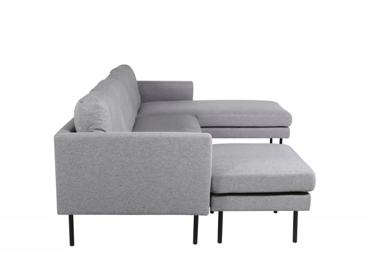 Billede 2 - Zoom U-Sofa -Grå Stof