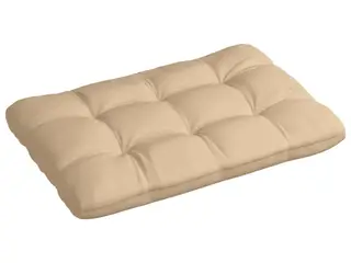 Pallehynde 120 x 80 x 12 cm i stof - beige